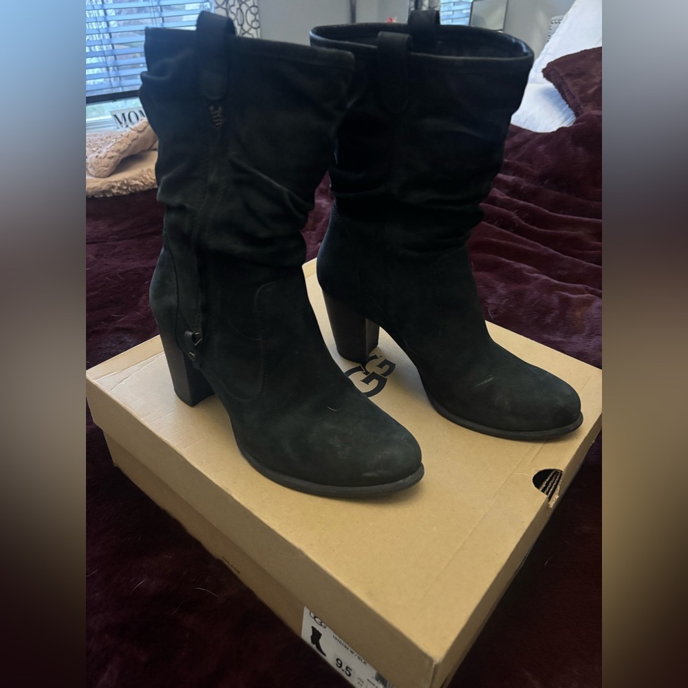 UGG Black Heeled Boots